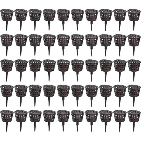 50 Pièces Panier à Engrais en Plastique Résistant pour Plantes en Pot, Balcon et Jardin (1/5)