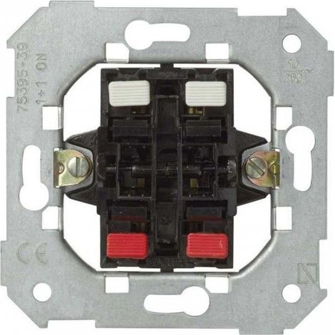 Simon 75 Gruppenmechanismus mit 2 Trenntasten und 2 Eingängen + 2 Ausgängen SIMON 75395-39
