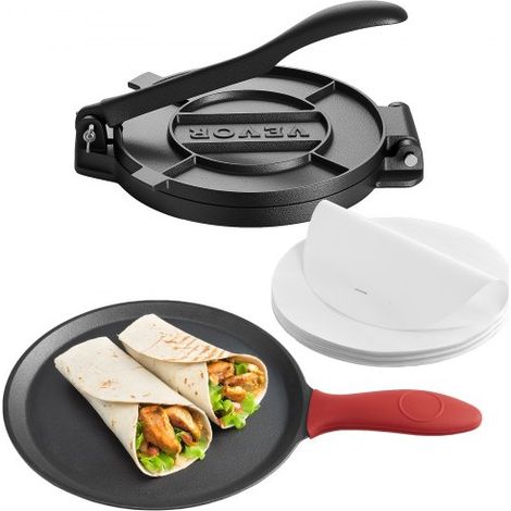 Presse à Tortillas en Fonte Résistant Appareil à Chapati de 20 cm (1/5)