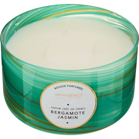 Wavy candela profumata al bergamotto e gelsomino 540g - Atmosphera créateur d'intérieur