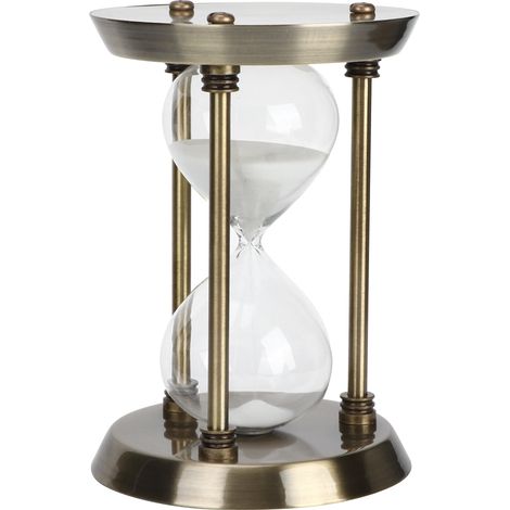 Horloge à sable décoration maison, sablier minuteur accessoire, cadeau pour amis enfants petit (1/4)
