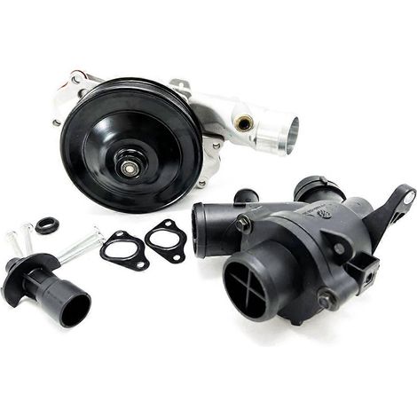 Pompe à eau pour voiture avec boulons, joints, connecteur et thermostat. (1/5)