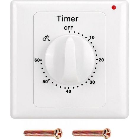 AC 220V High Performance Pump Timer Switch Electronic Control Mechanical Countdown Socket Time Switch-60min (1/4)