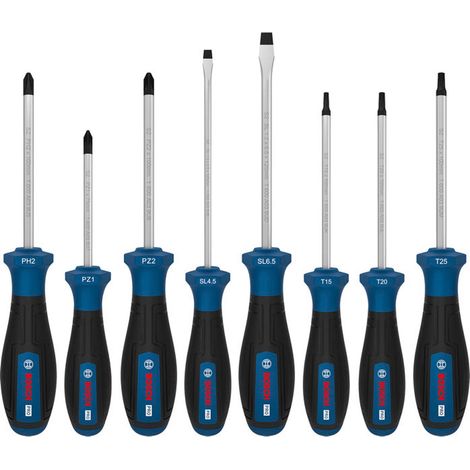 Bosch PRO Schraubendreher-Set PH/PZ/SL/TX 8-tlg. - 1600A039PF (1/4)