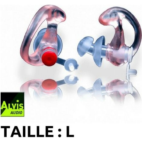 PAIRE DE BOUCHONS D'OREILLES ANTI-BRUIT PROGRESSIFS MK3 TAILLE L ALVIS AUDIO - MK3L (1/3)