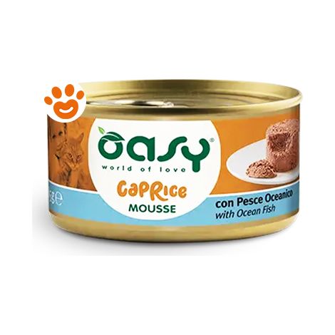 Oasy Cat Caprice Mousse con Pesce Oceanico - Oasy Cat Caprice Mousse con Pesce Oceanico - Lattina Da 85 Gr