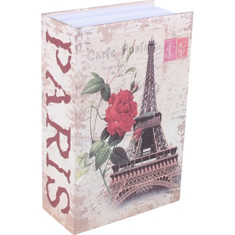 Caja fuerte secreta para diccionario, libro, dinero y joyas (tipo Torre Eiffel). (1/5)