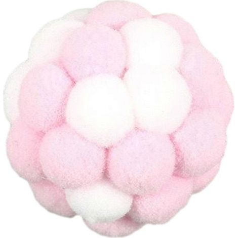 Peluche Chat Jouet Balle - Intégrée Clochette Macaron - pour Intérieur Chats Chatons Résistant aux morsures