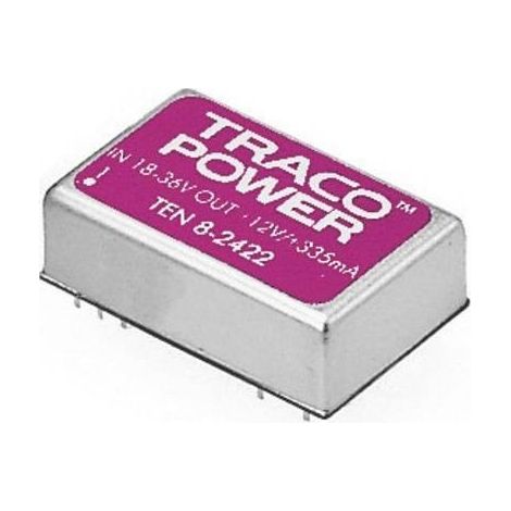 TracoPower TEN 8-2411 Convertitore DC/DC da circuito stampato 24 V/DC 5 V/DC 1.5 A 8 W Num. uscite: 1 x Contenuto 1 pz. (1/4)
