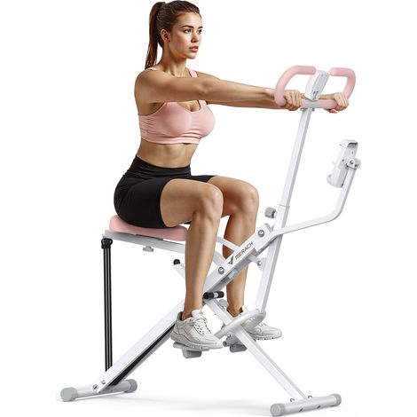 MERACH Fitnessgerät für Zuhause – Bauchmuskeltrainer, Rückentrainer, Kniebeugentrainer für Ganzkörpertraining, bis 158 kg belastbar