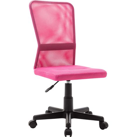 Chaise de bureau Rose 44x52x100 cm Tissu en maille