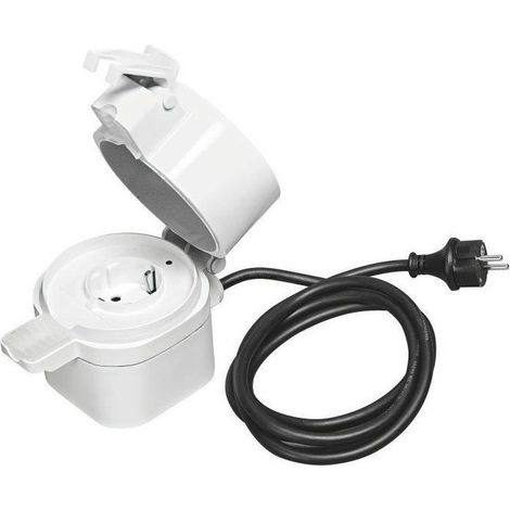 Prise extérieure LEDVANCE Smart+, prise commutable ZigBee, pour contrôler les lumières de votre maison intelligente, directement compatible avec Echo Plus et Echo Show (2e génération), compatible avec (1/5)
