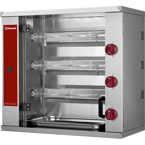 Rôtissoire à poulets à gaz 3 x 3 poulets - Diamond (1/2)