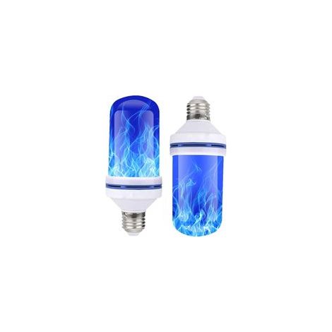 2er-Pack E27 LED-Flammenlampen, blau flackernd, 4 Leuchtmodi, Flammeneffekt-Glühbirnen für Halloween, Weihnachten, Zuhause, Hotel, Bar, Partydekoration (1/5)