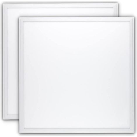 1 + 1 DE REGALO - Panel Techo LED, 60x60 cm, 42w 4200lm, Marco Blanco, Luz Blanco Frío 6000K, Driver LIFUT Incluido, Cocina, Salón, Oficina, Garaje - spaziOrion91 (1/5)