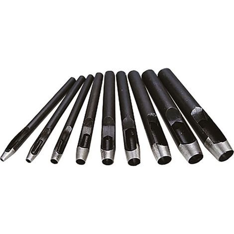 Perforateur Cuir 10 Pièces Emporte Pièce à Frapper Pointeau a Frapper Emporte Piece Cuir Papier Joint Moteur Creux Trou Poinçon Creux en Acier Rond Set Poinçon Creux En Cuir