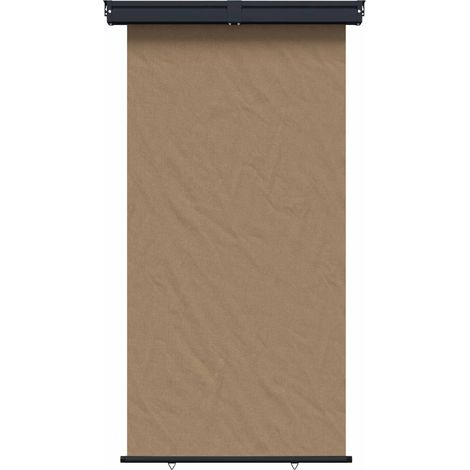 Balkon Seitenmarkise 100% Polyester Eisen Stahl vidaXL