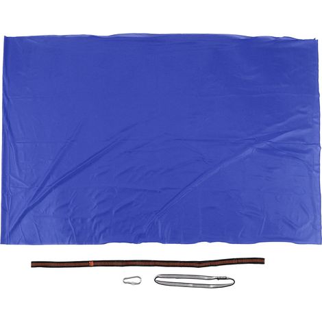 Hamac élastique enfant 100x280cm – lit balançoire – intérieur/extérieur – bleu foncé