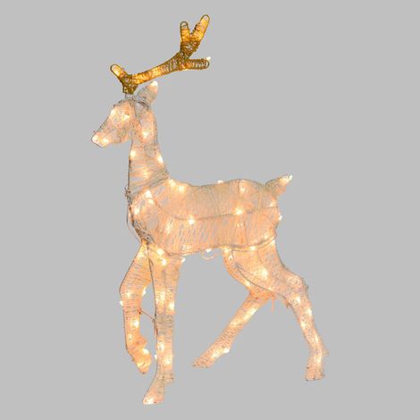 Renna 2D 70 cm LED Weihnachtsdeko mit Timer IP44
