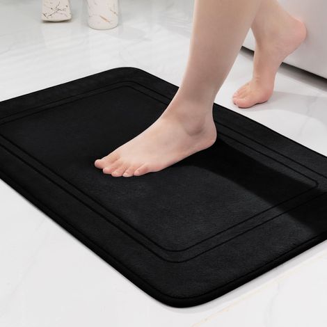 Tapis de bain en mousse de mémoire - Rug salle de bain absorbante - Tapis de bain antidérapant - pour salle de bain et 50, 80 (1/5)