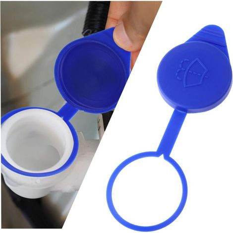 2Pcs Windshield Washer Reservoir Cover, Windshield Washer Fluid Cap, Wiper Reservoir Bottle Cap, Car Wiper Accessories, Replacement Cap