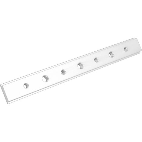 Pièces de modification DIY pour scies à table et scies circulaires avec rainures perforées, glissières en alliage d'aluminium de 200 mm, argent. (1/5)