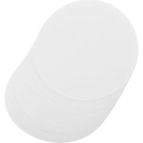 Papier Filtre Qualitatif Rond à Débit Moyen 200pcs en Fibres de Coton Blanc, Léger et Clarifiant, pour Suspensions Troubles et Sols Disques Frittés (1/5)