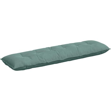 Back Pillow Sea Green 180 x 50 cm Corduroy Fabric vidaXL