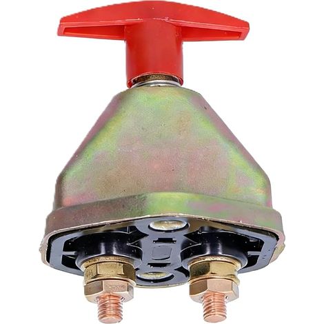 Coupe Batterie Voiture 12V 24V avec Clé Amovible  Interrupteur Sectionneur de Batterie Étanche, Isolateur de Circuit pour Auto Moto Bateau Camion (1/4)