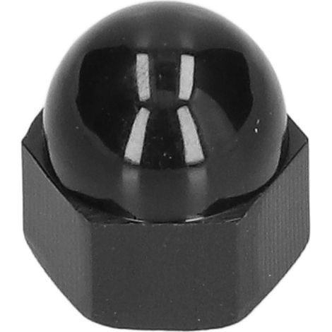 10 M8-Sechskant-Schutzkappen, schwarze Kunststoff-Endkappen, industrielle Montageabdeckungen, 10er-Packung (1/5)