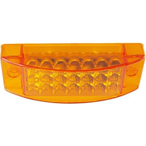 AIDUCHO 2 Piezas - Luces traseras amarillas de 21 LED para coche, remolque, camión, autobús, luces laterales brillantes con efecto de agua corriendo e intermitente (1/4)
