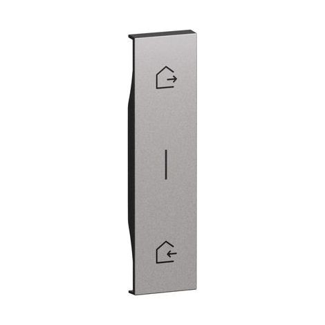 L.Now-Cover Leave&Back Home St 1 Modulo. Steel ( Bticino Cod. Ks40 )