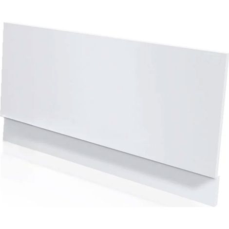 Duchy Waterproof 2-Piece PVC Bath End Panel 700mm W x 550mm H - Gloss White (1/2)