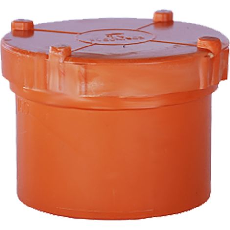 TAPPO A VITE IN PVC Ø 63