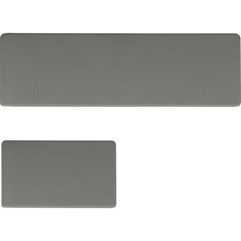 Marlow Kitchen Mat 2Pcs Non Slip Woven Rubber Floor Mat Absorbent Runner Grey