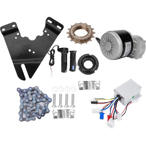 Kit conversion vélo électrique 24V 250W en métal durable, performance stable, accessoire robuste pour vélo électrique. (1/5)