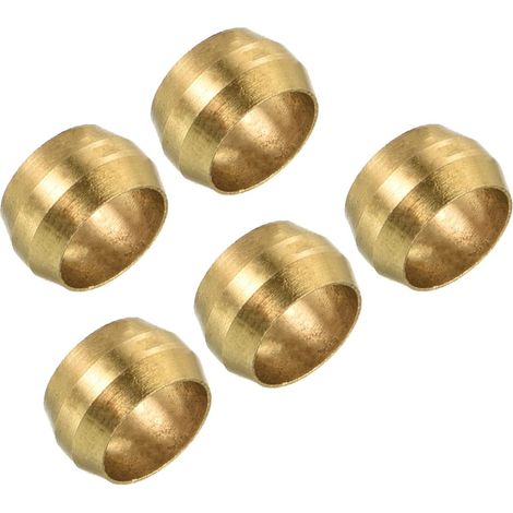 Tube Laiton Compression Manche Embouts 6mm 5 Paquet (1/4)