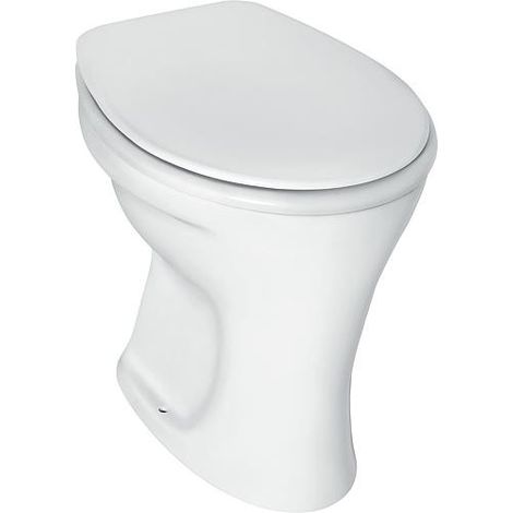 Le Sanitaire – WC Eurovit sortie verticale – Céramique sur pied – Pour réservoir de chasse encastré 6L – Dimensions 360x465x395mm (1/4)