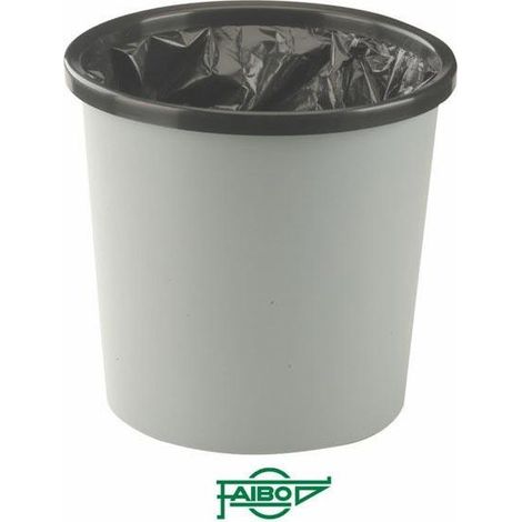 Papelera plástico 18l modelo 318 gris (1/2)