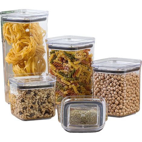 Set mit 5 Lebensmittelbehältern (0,25–1 l)