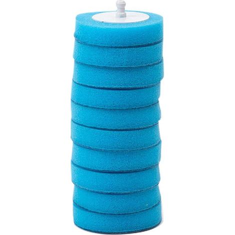 Kit de brosse à toilettes avec 10 têtes de rechange désinfectantes, système de nettoyage puissant et jetable pour cuvette. (1/5)