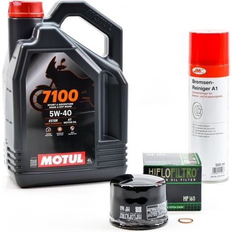 Kit Entretien Vidange pour BMW HP4 RACE de 2017 à 2020 - MOTUL 7100 5w40 4L