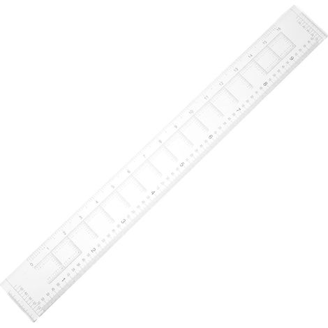 Règle de coordonnées géographiques portable en plastique, échelle (1/5)