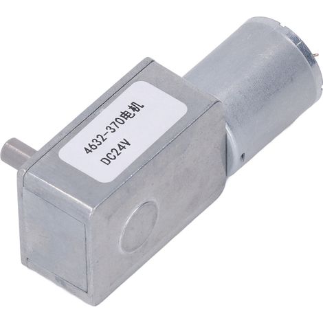 DC24V 150RPM Schneckengetriebemotor, Gehäuse aus Aluminiumlegierung, Spule aus Messing, selbsthemmend, kompakter Drehzahlminderer für Automatisierung und Heimwerkerprojekte. (1/5)