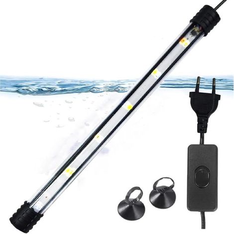 T4 Éclairage d'aquarium 4 W 3 modes Couleur réglable Économie d'énergie Double rangée Lampe LED de qualité supérieure Convient pour les réservoirs de 30 à 40 cm (1/5)