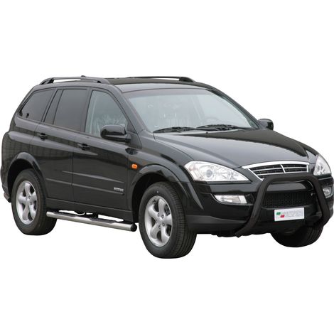 Pare-buffle Avant pour SsangYong Kyron 2007-2014 76 mm en Acier Noir (1/5)