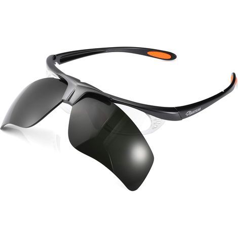 Lunettes de sécurité pour le soudage 【ANSI Z87.1】 Lunettes noires anti-rayures (1/5)
