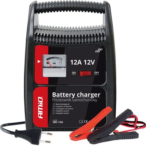 Rectificador cargador de baterías 12A 12V SBC-12A amio-02089 (1/4)