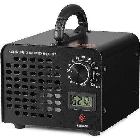 Générateur d'ozone 24 000 mg/h, appareil à ozone désodorisant avec minuterie 0-120 min (1/4)