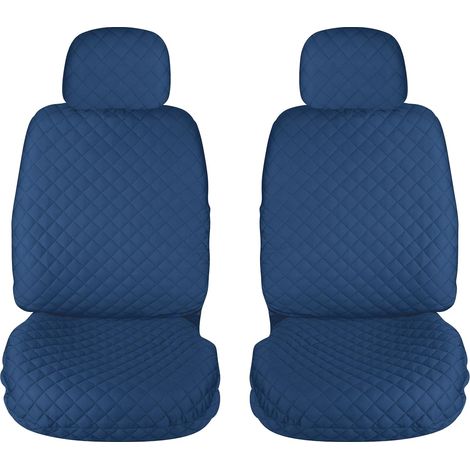 Lupex shop - Coprisedili auto universali, mod. A22, anteriori e posteriori (Set 2pz Anteriori) - colore Blu Scuro